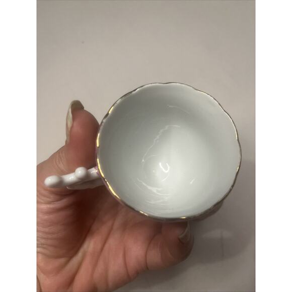 Japanese Shafford Vintage Tea Cup and Saucer Pink Gold Birds - Picture 6 of 6